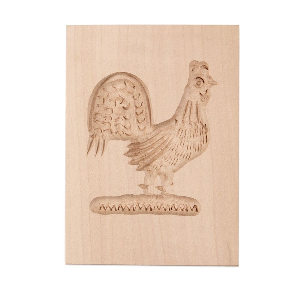 Städter - Wooden mould Rooster 6 x 8 cm
