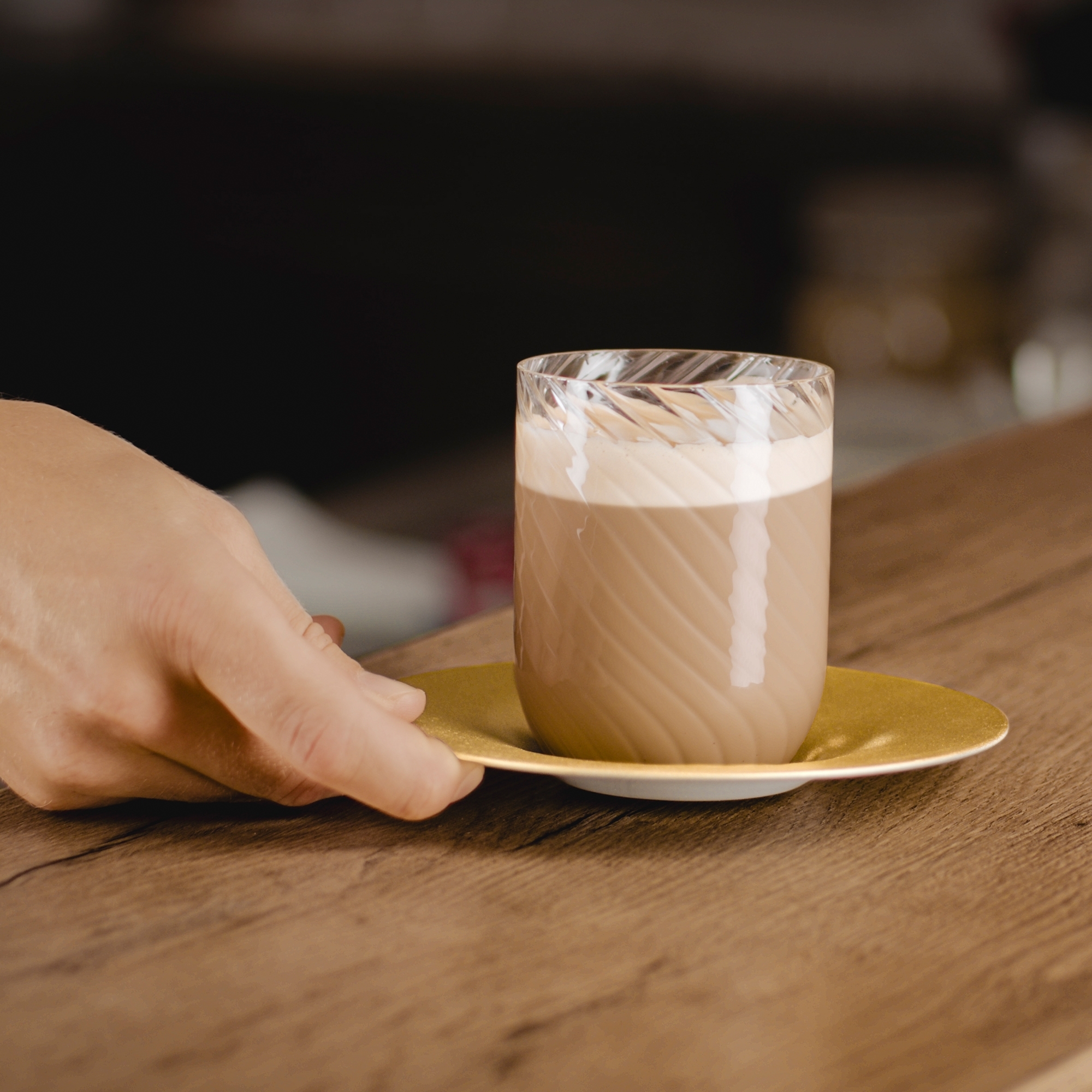 Eisch - Cappuccino-Set TWIST, gold