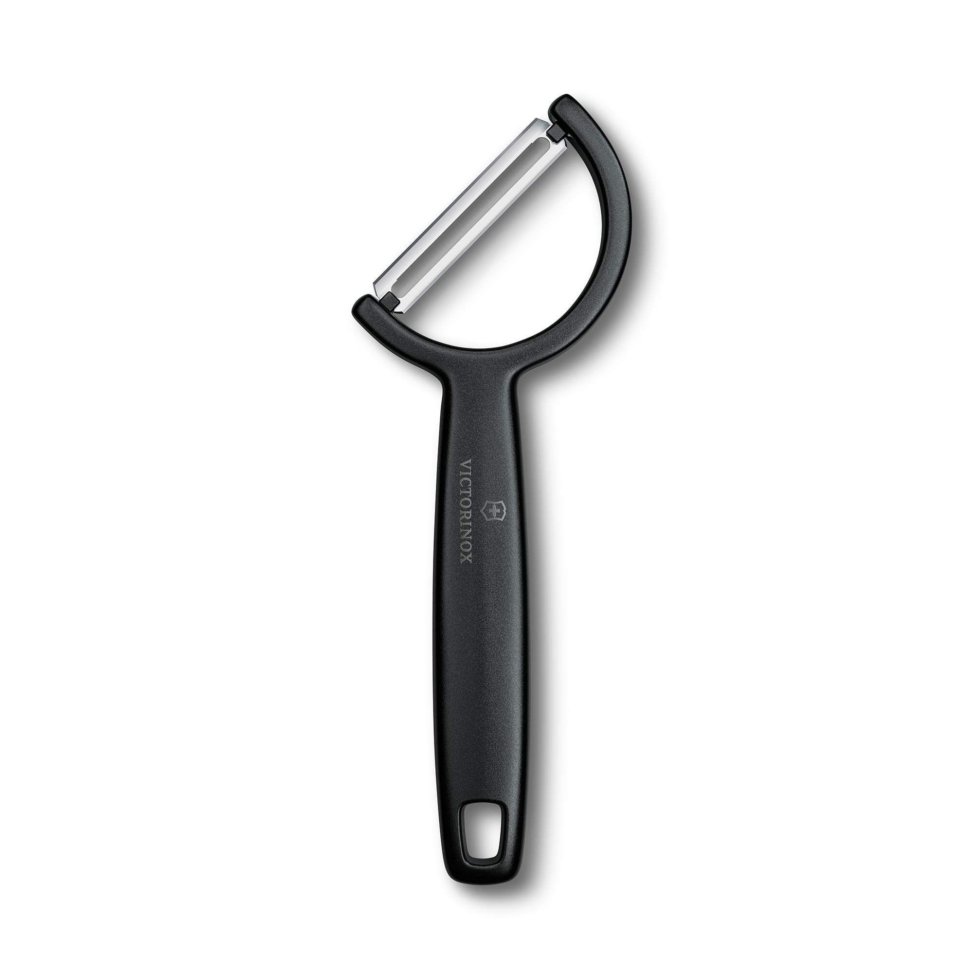 Victorinox - Peeler RHO straight, single-edged, black