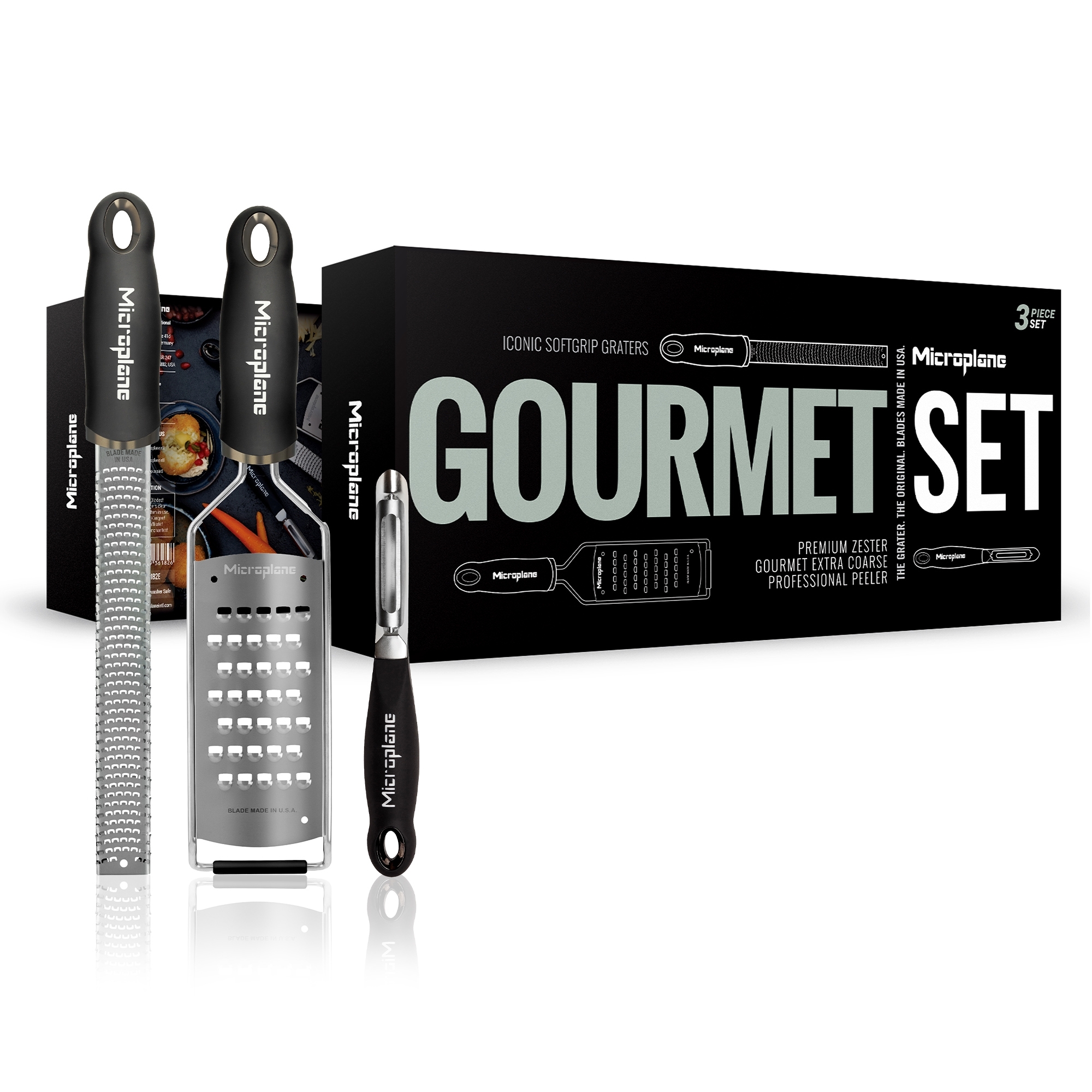 Microplane - Gourmet Reiben-Set mit Schäler