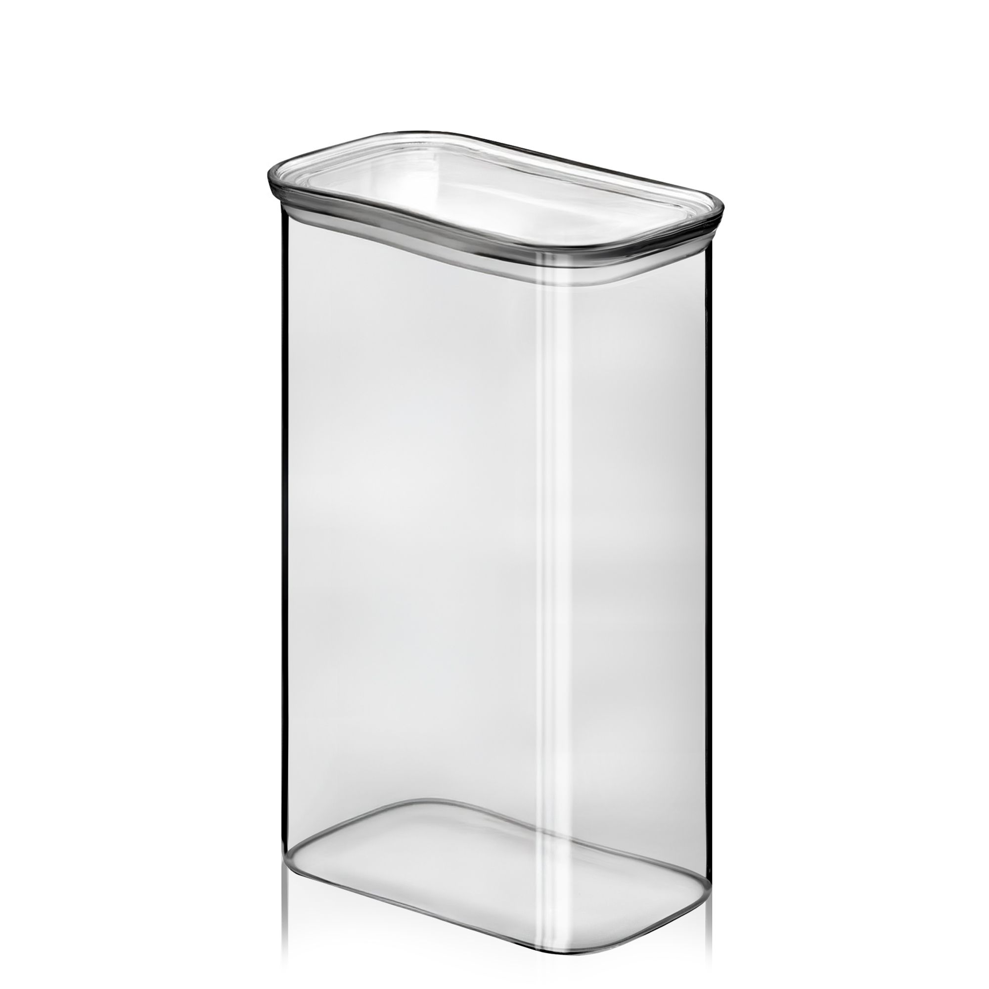 Pebbly - Rechteckige Vorratsdose 1800 ml - Glas