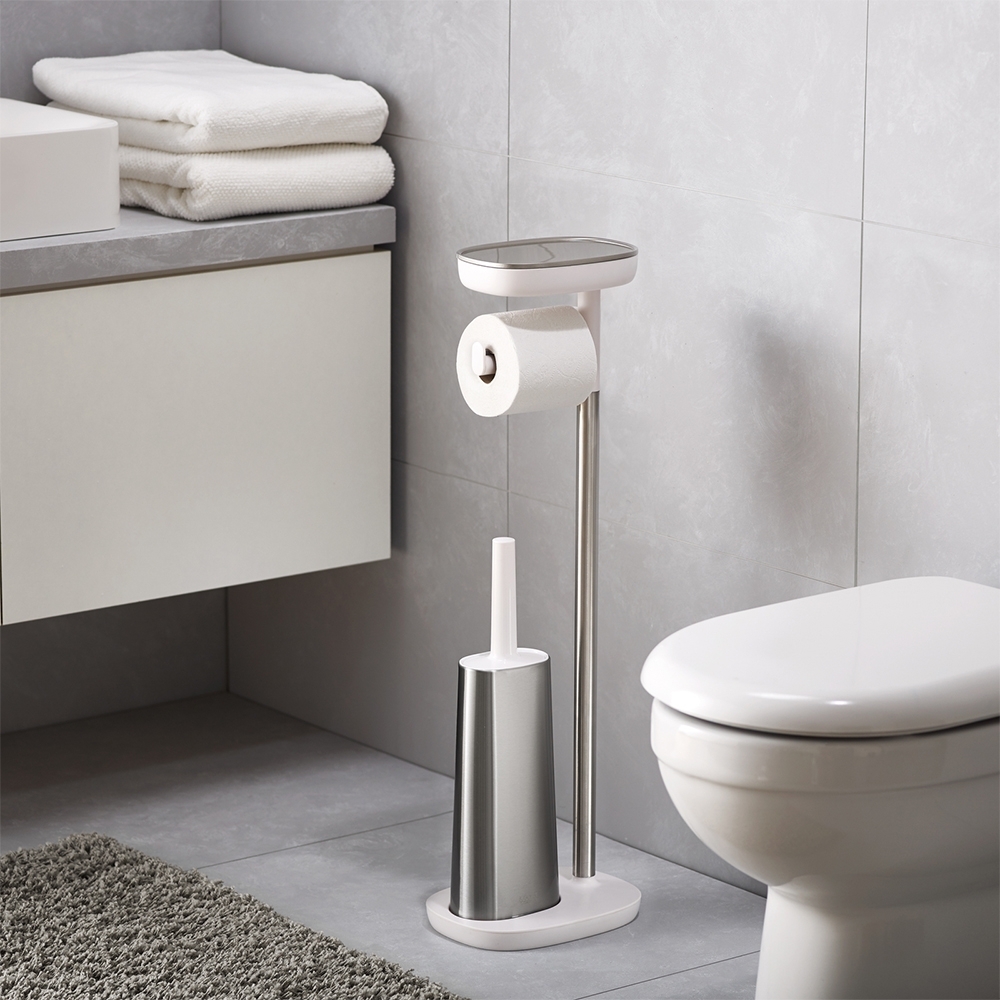JosephJoseph - Easystore™Plus Toilettenbutler + Flex™WC-Bürste