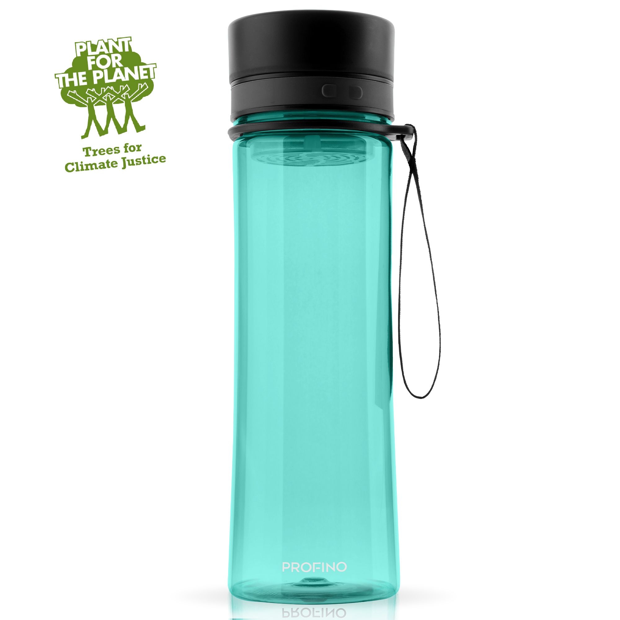 Profino - Infuze Trinkflasche mit Sieb - 600 ml - Blau