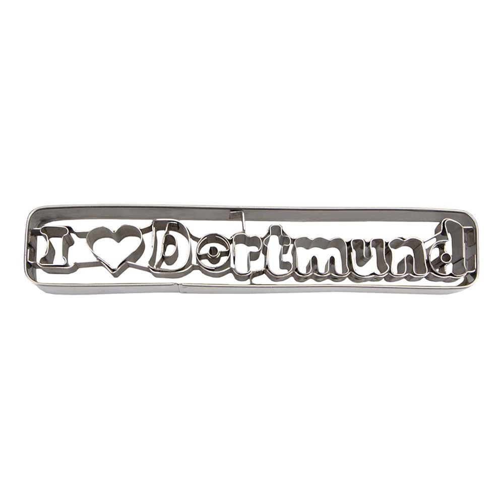 Städter - Cookie cutter I Love Dortmund - 13 cm
