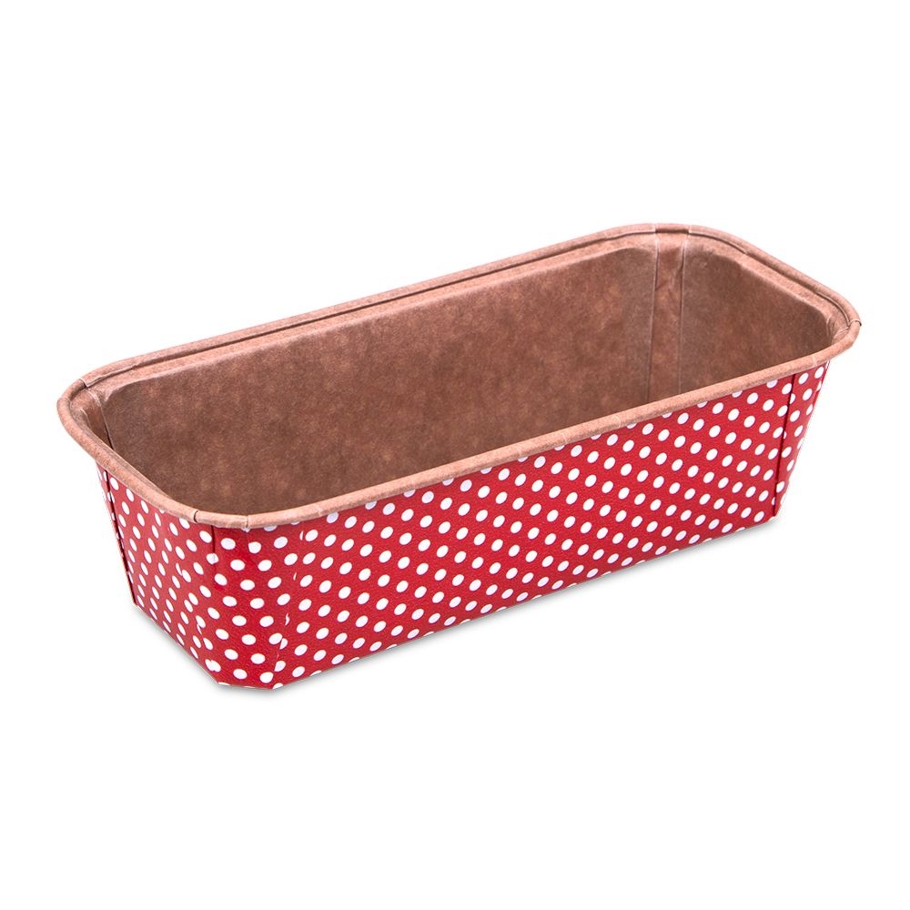 Städter - Paper baking pan box red mini - 17,5 x 7 cm - 6 pieces Städter - Paper baking pan box red mini - 17,5 x 7 cm - 6 pieces