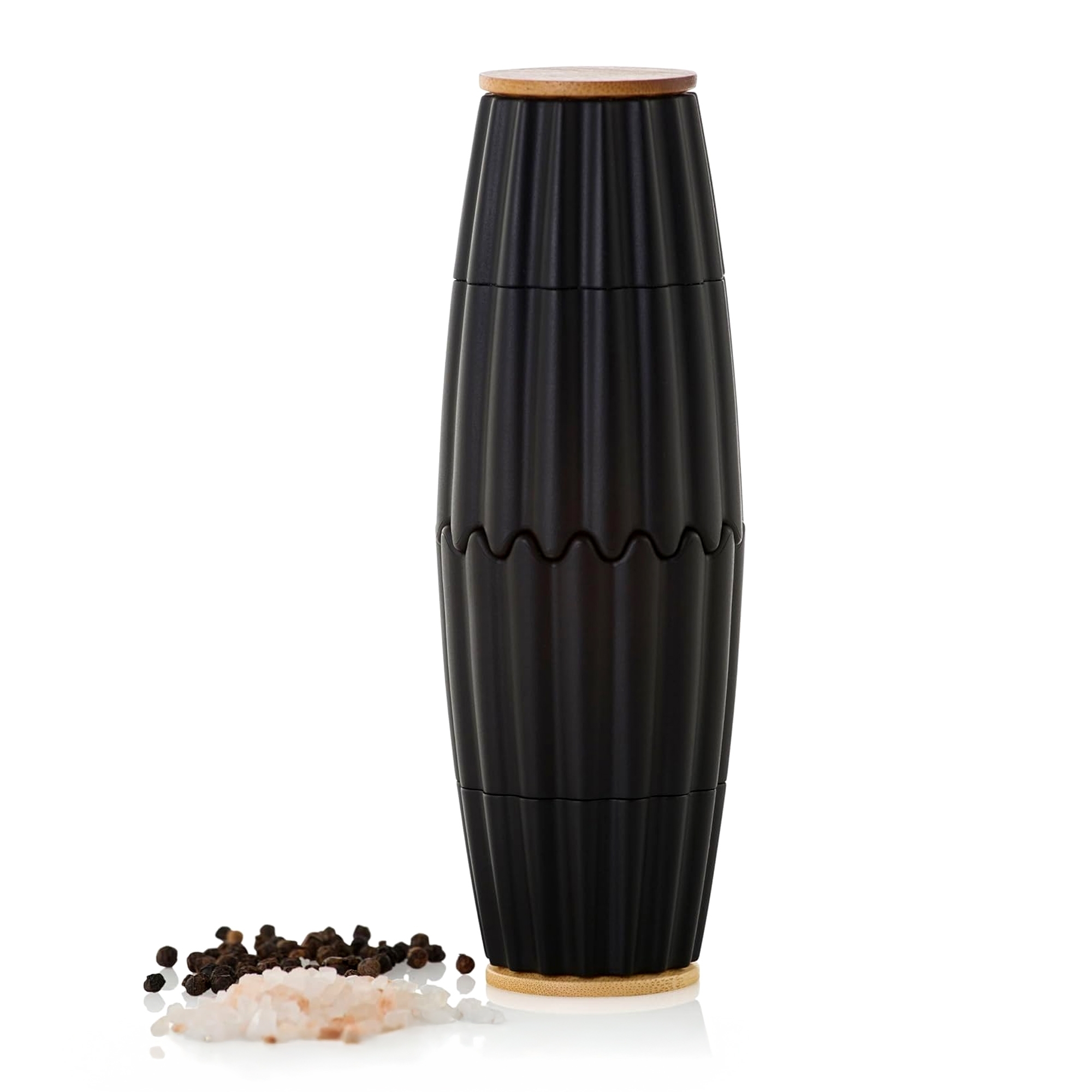 AdHoc MagTwo magnetische Salz- und Pfeffermühle schwarz