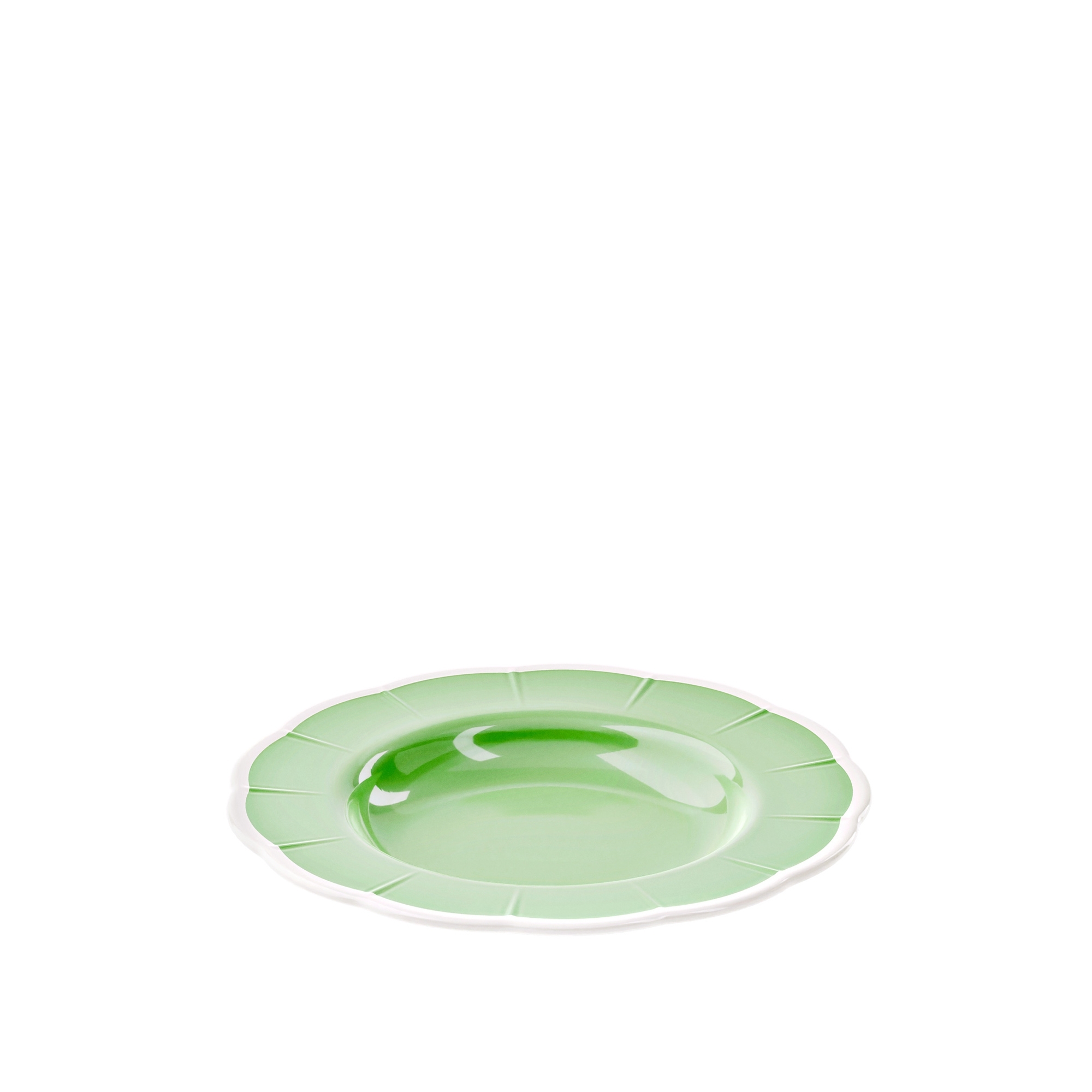 Guzzini - Deep plate 'FLORA' - Dusty Green