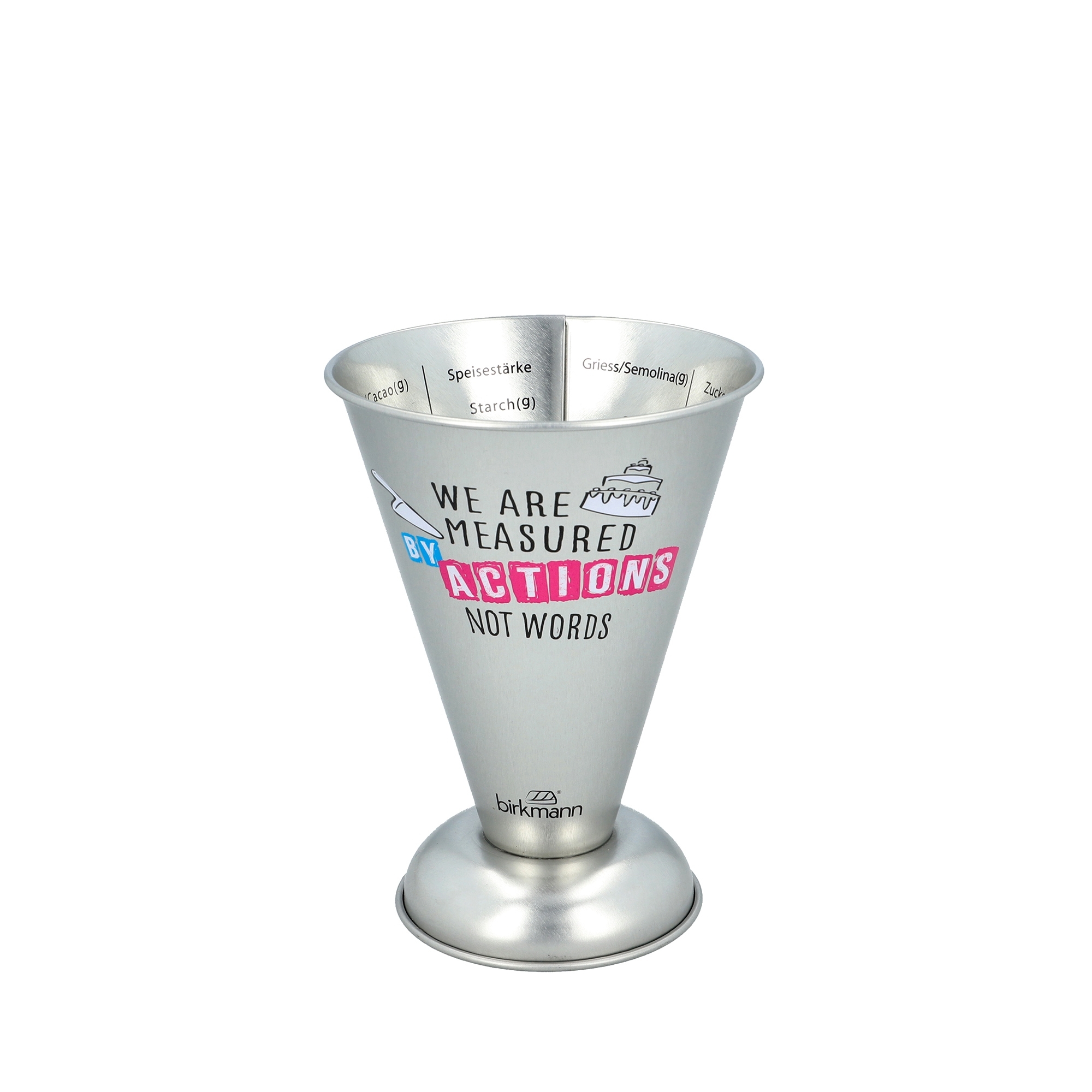 Silver Birkmann Colour Kitchen measuring cup with scale