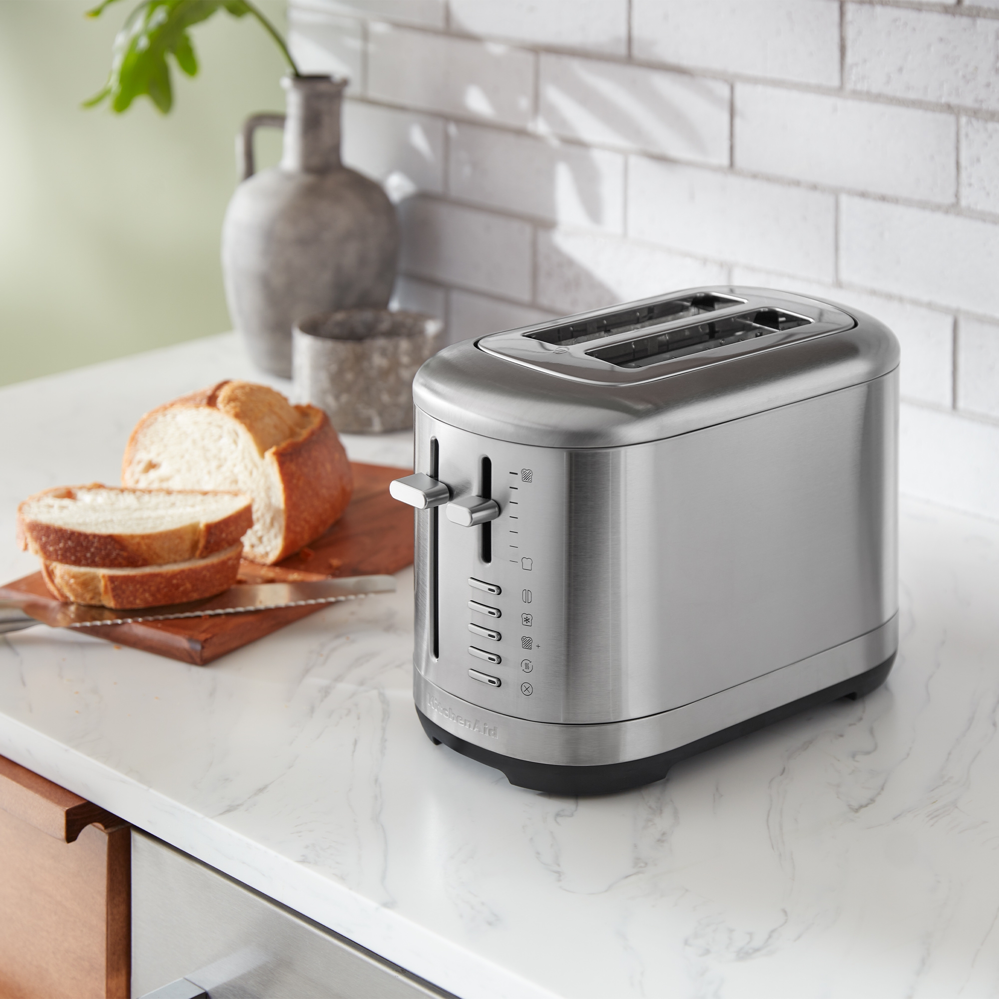 KitchenAid - Toaster mit manueller Bedienung für 2 Scheiben - Edelstahl