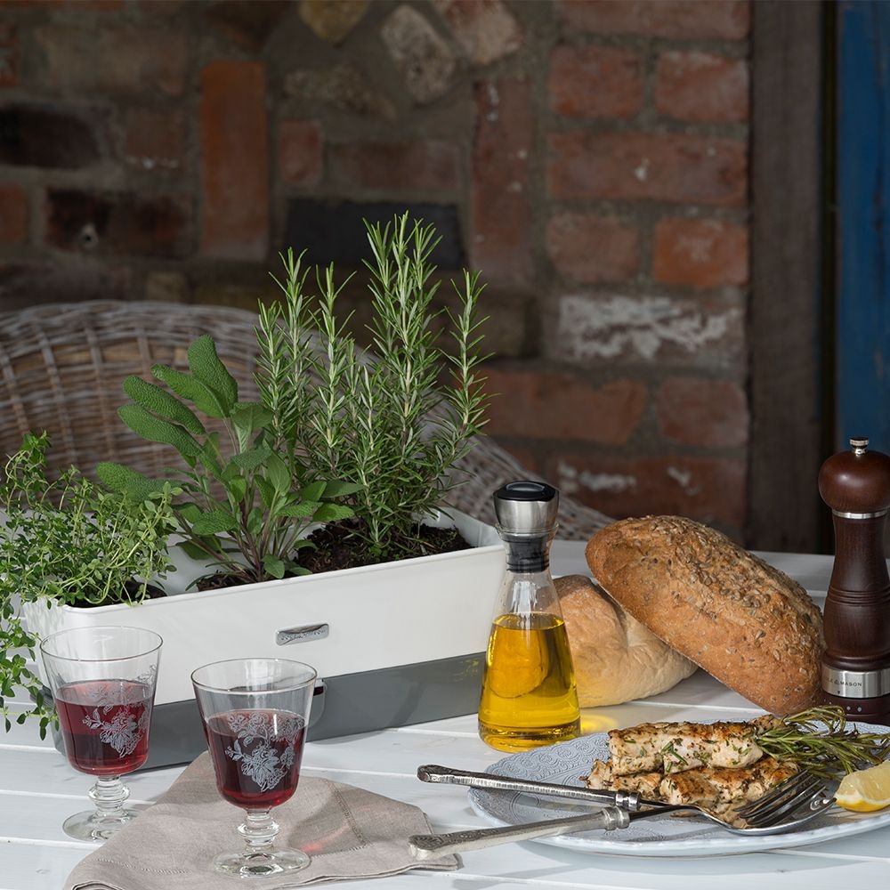 COLE & MASON - Self-Watering Triple Potted Herb Keeper COLE & MASON - Self-Watering Triple Potted Herb Keeper