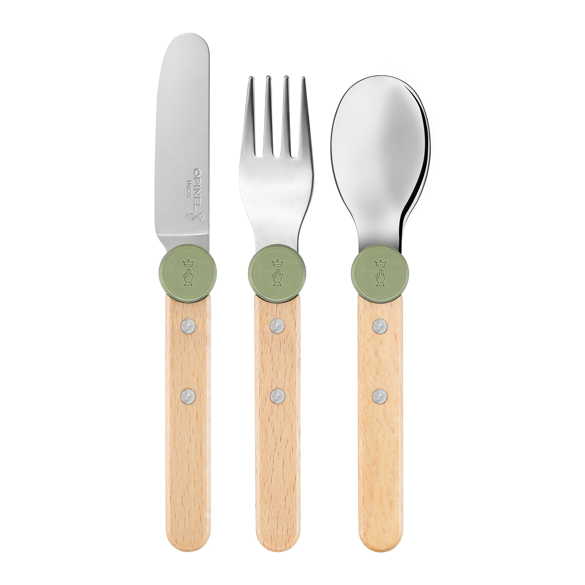 Opinel - Kinderbesteck-Set - LE PETIT GOURMET - Olivgrün