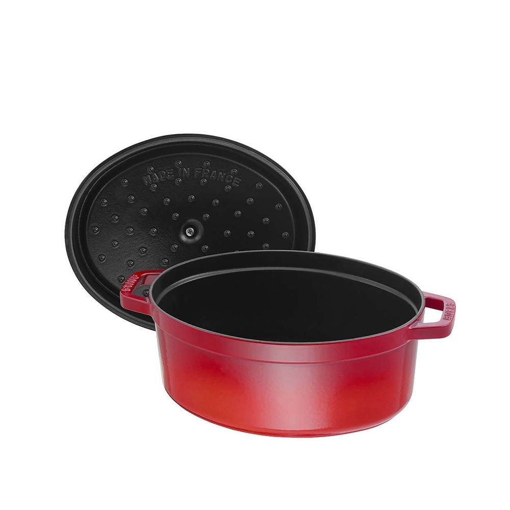 STAUB - Cocotte | oval | 29 cm | kirschrot