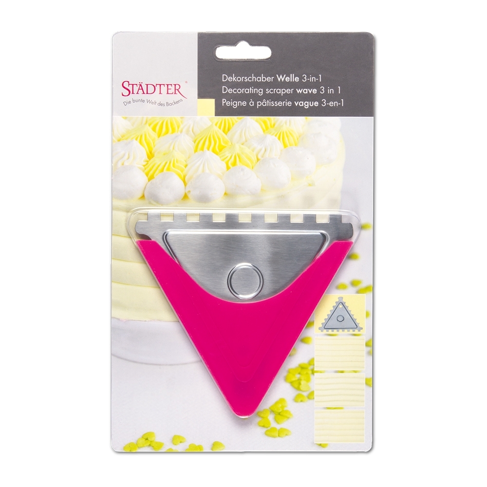 Städter - Dekorschaber Welle ca. 12 cm 3-in-1 Städter - Dekorschaber Welle ca. 12 cm 3-in-1