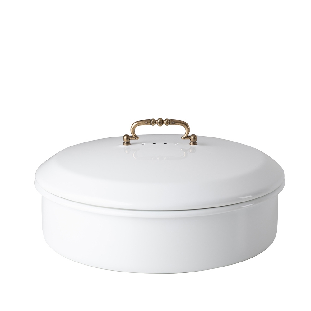 Riess CLASSIC - Weiss - Brotdose mit Deckel rund