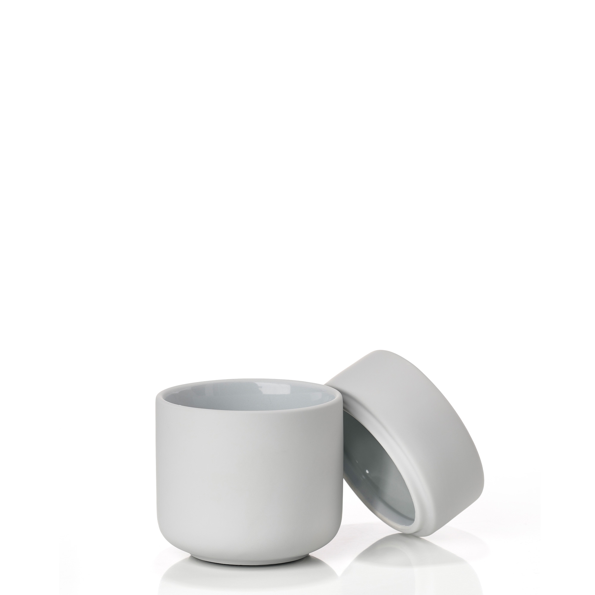 Zone - Ume Gefäß mit Deckel - Soft Grey