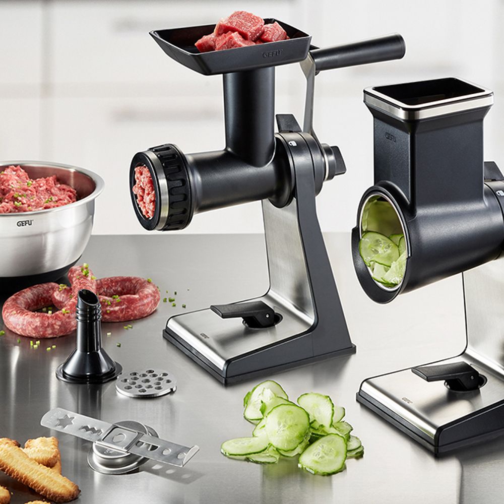 Gefu - drum grater TRANSFORMER + meat grinder attachment