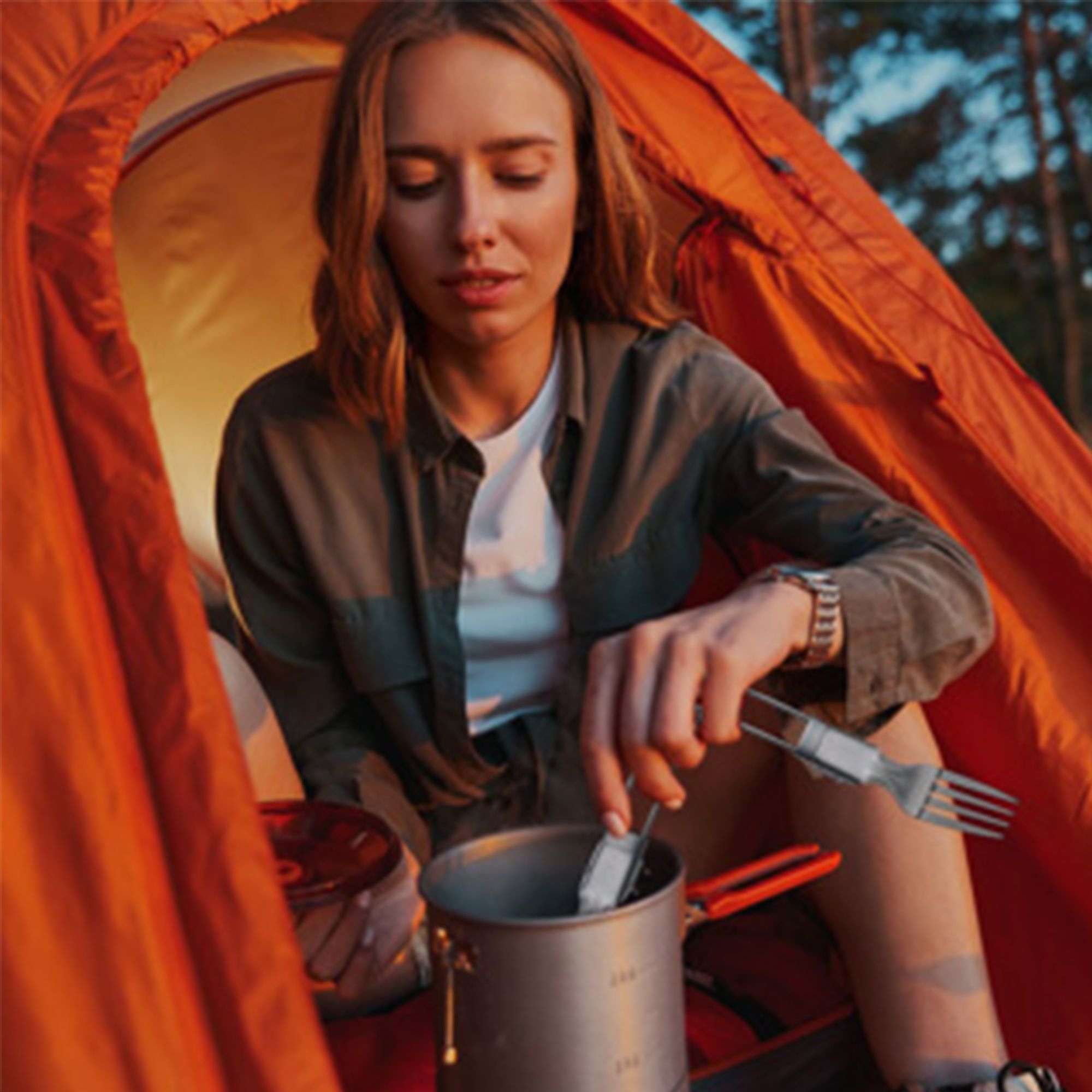 Westmark - Camping cutlery, foldable, set 3 pcs.