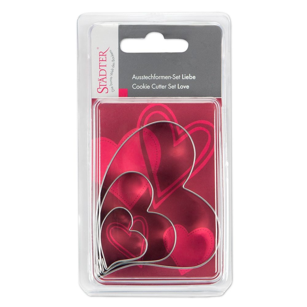 Städter - Cookie Cutter Love - 3.5 – 9 cm - Set, 3 pieces