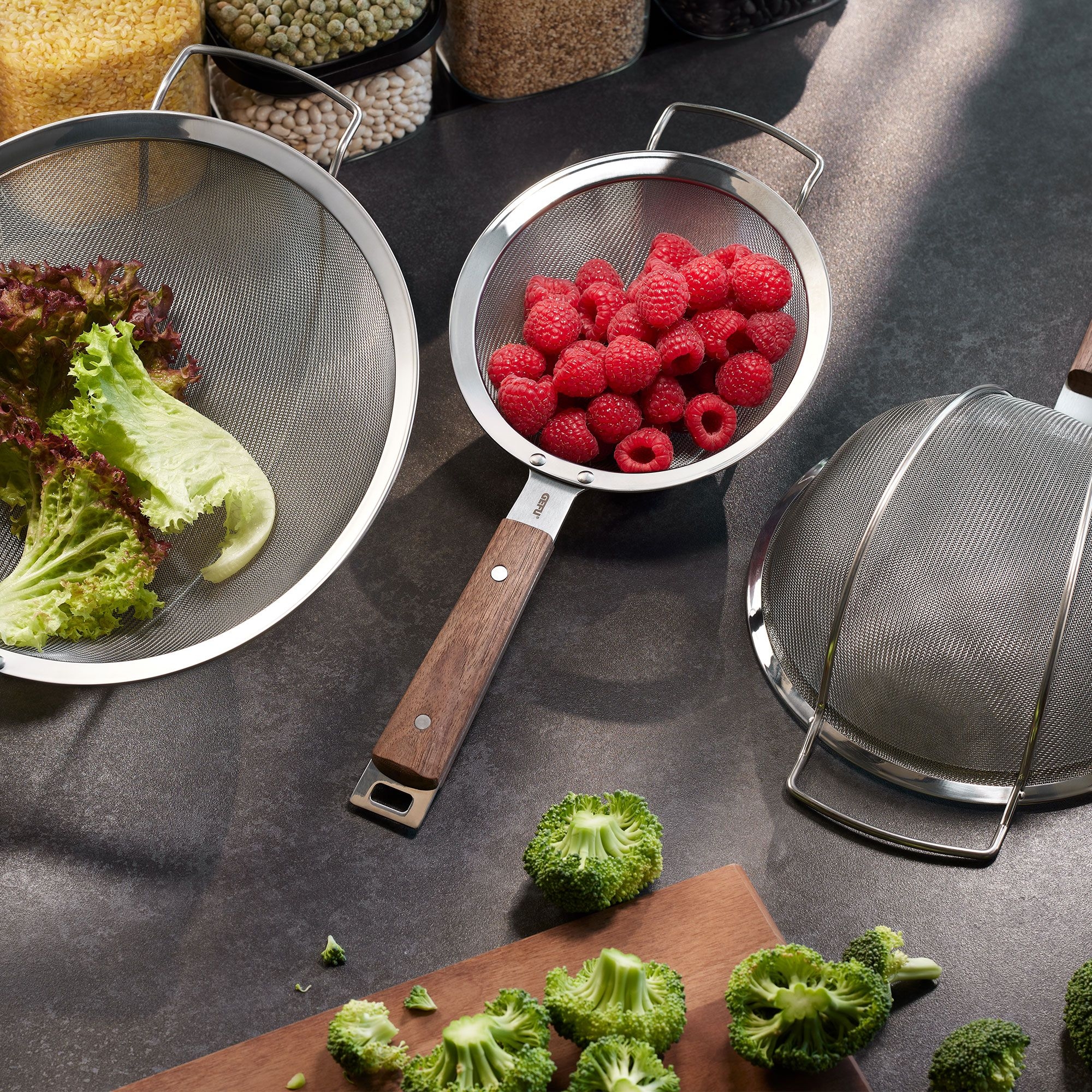 Gefu - Sieve with wooden handle PASSO, 16 cm Gefu - Sieve with wooden handle PASSO, 16 cm