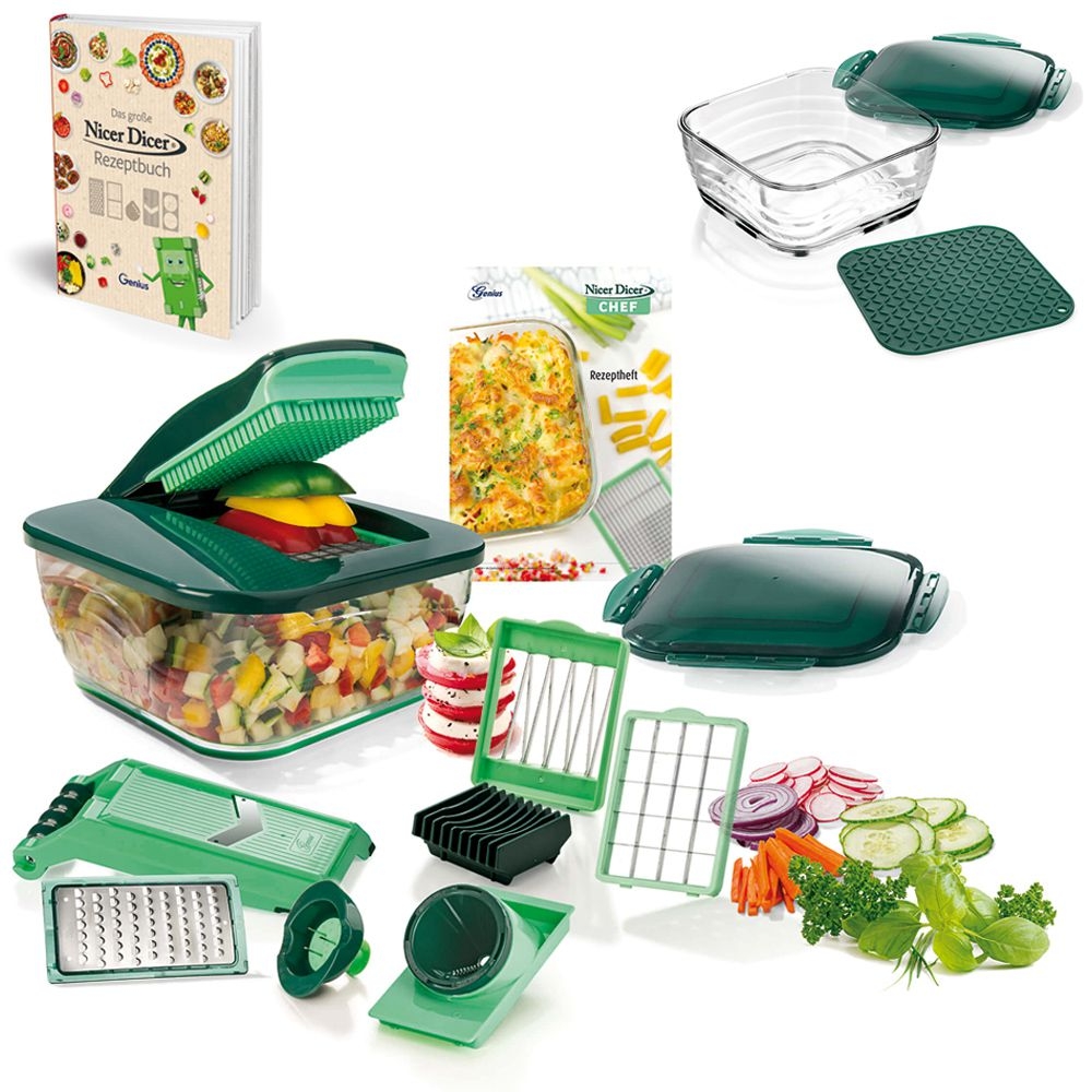 Genius - Nicer Dicer Chef Set of 19-pcs. Genius - Nicer Dicer Chef Set of 19-pcs.