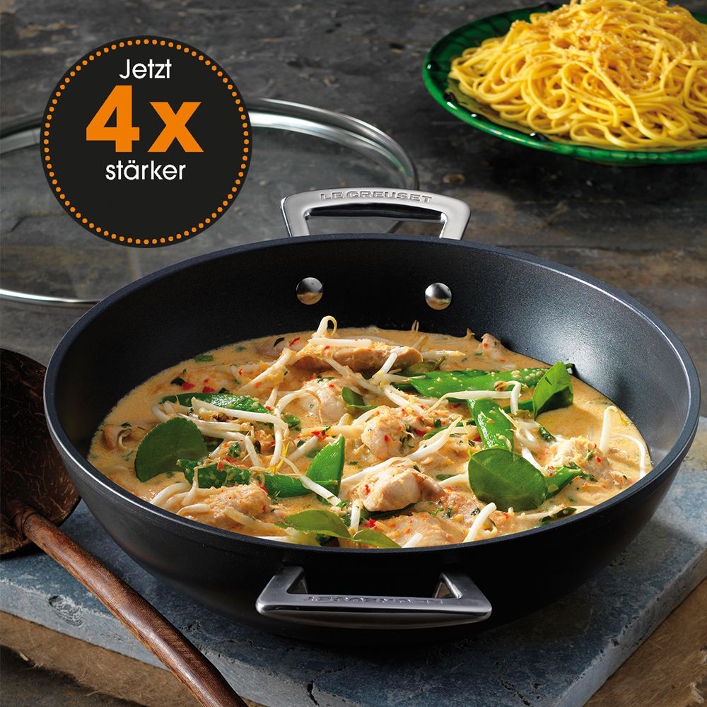 Le Creuset - Aluminium WOK 32 cm - Antihaft Le Creuset - Aluminium WOK 32 cm - Antihaft