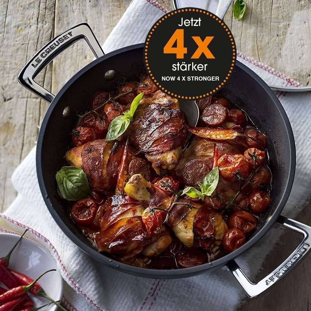 Le Creuset - Aluminium Profipfanne mit Glasdeckel - Antihaft
