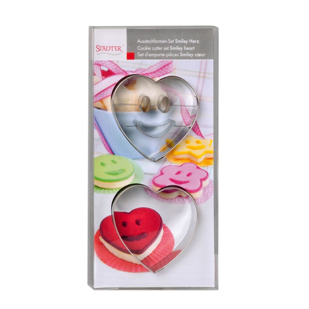 Städter - Cookie cutter Laughing heart - 5,5 cm - Set, 2 pieces
