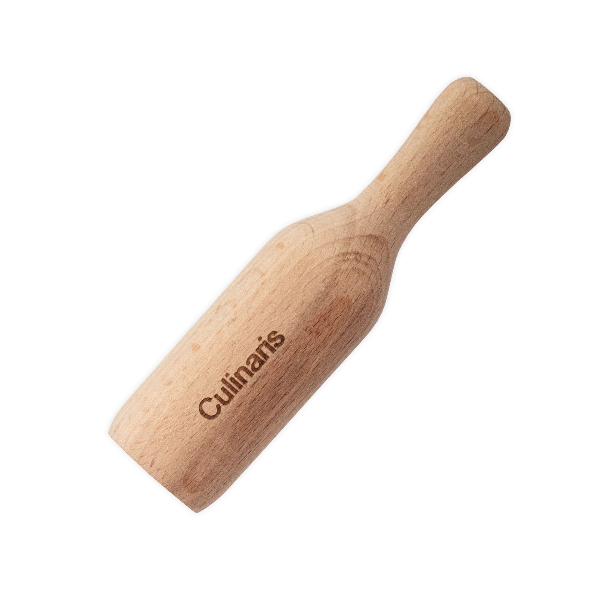 Half-round beechwood spice scoop by Culinaris