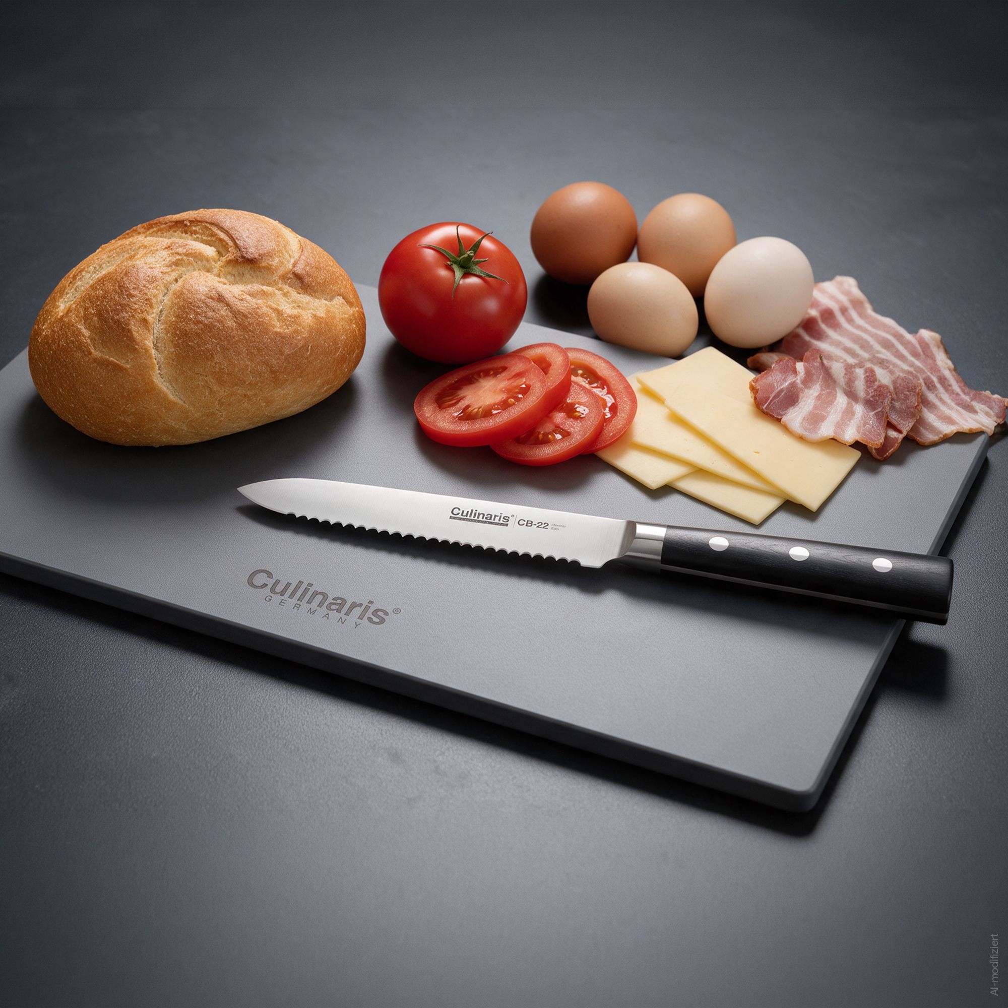 Universalmesser mit Wellenschliff - Black Serie - 13 cm - CB-22 | Culinaris