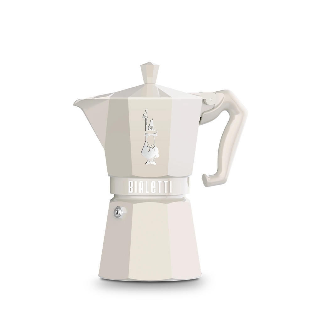 Bialetti - Espressokocher Moka Exclusive, 6 Tassen - beige