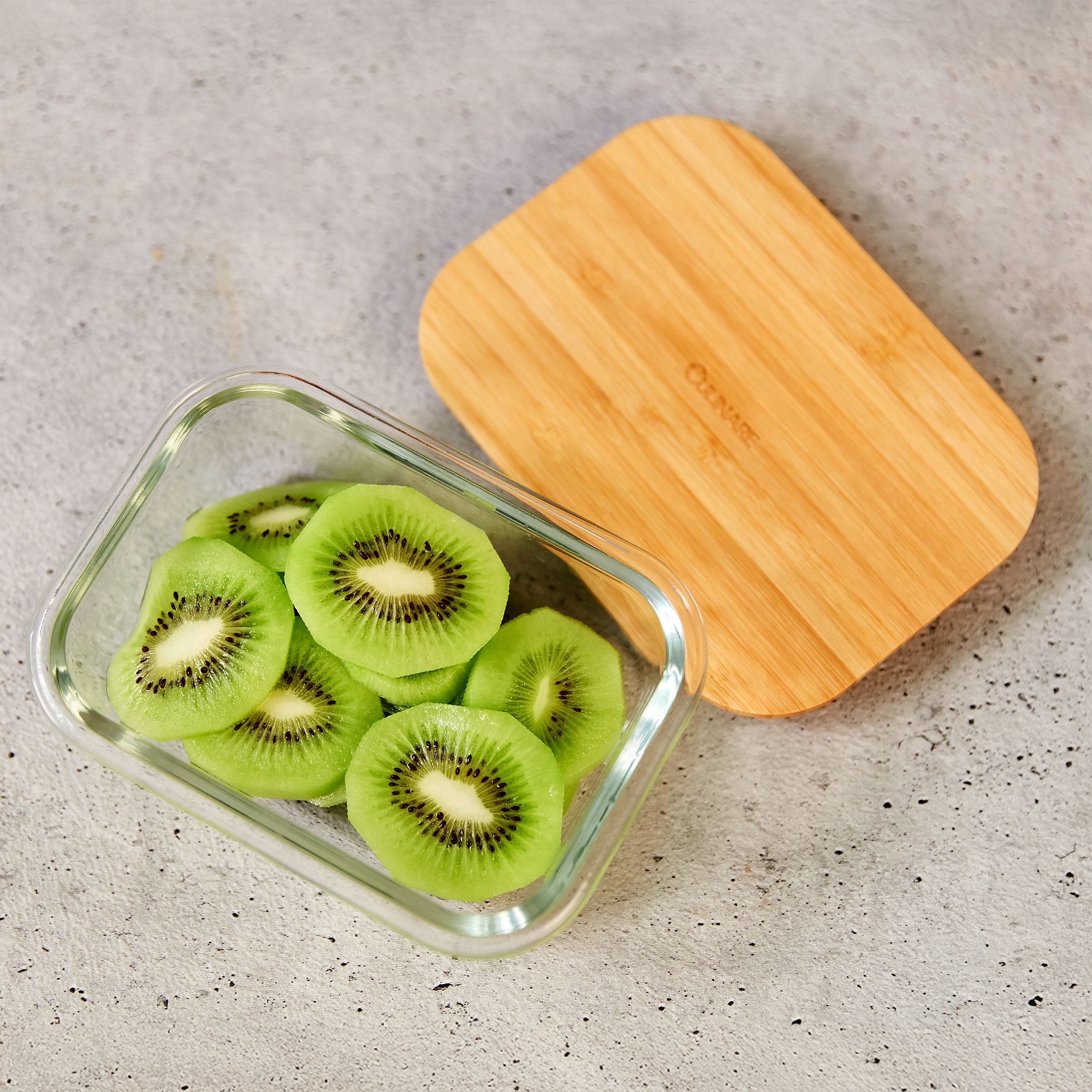 Culinare Naturals - Storage jars with bamboo lids - 370 ml