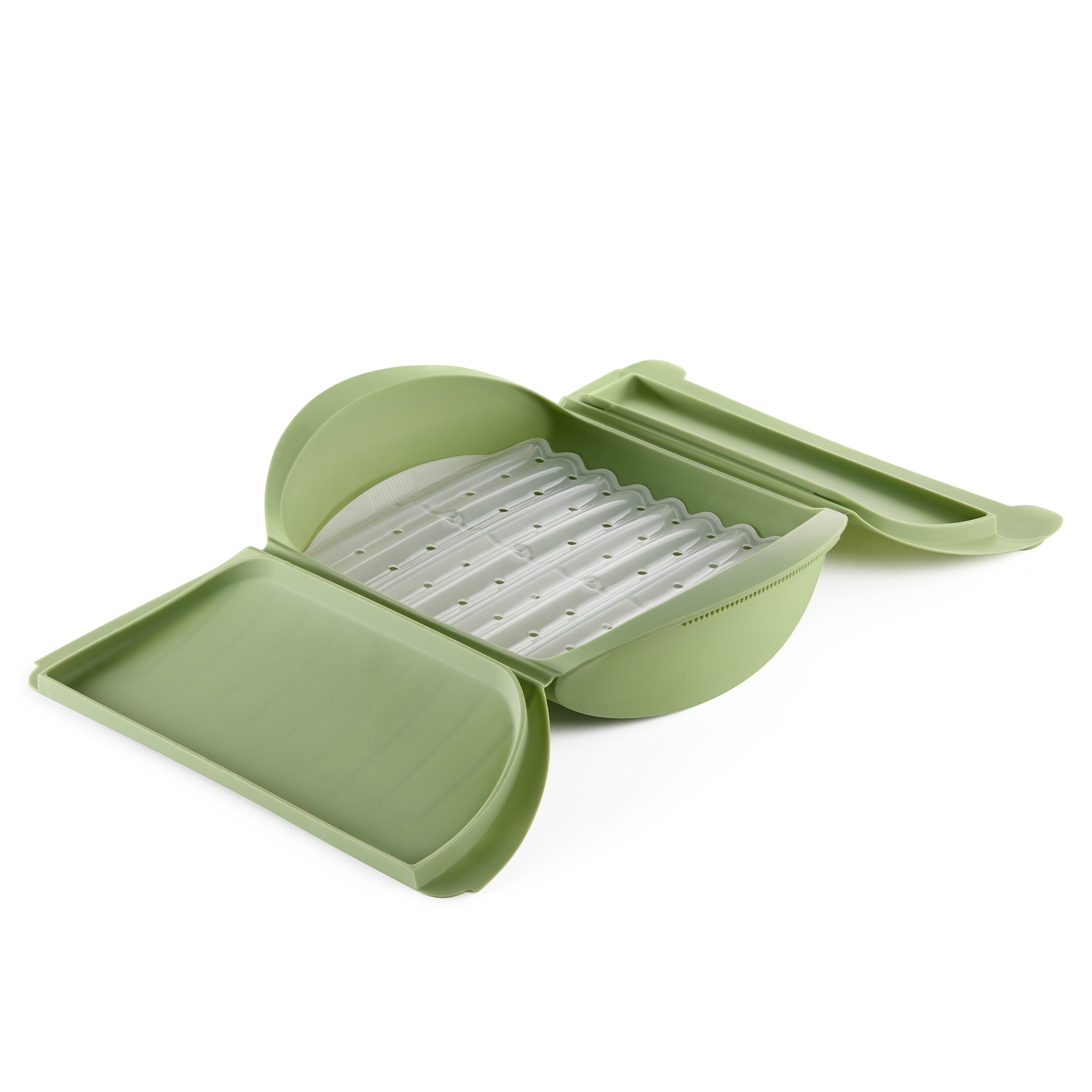 Lékué – Steamer with tray, 3-4 portions
