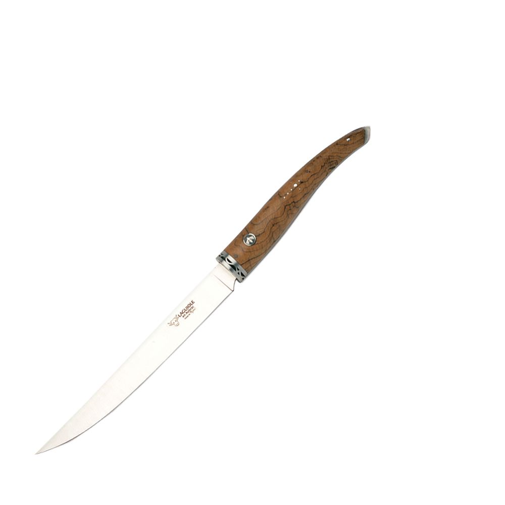 Laguiole - Messerblock + 6 Messer Gourmet Teakholz