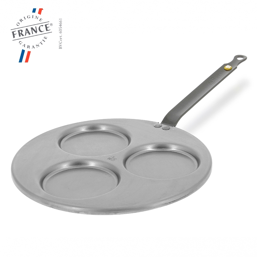 de Buyer - Mineral B Element - Pfanne für 3 Blinis de Buyer - Mineral B Element - Pfanne für 3 Blinis