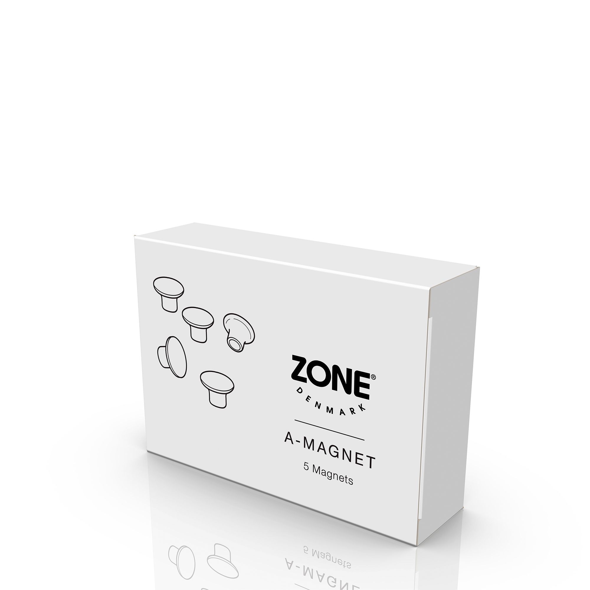 Zone -A-bulletin board - Magneten - Black