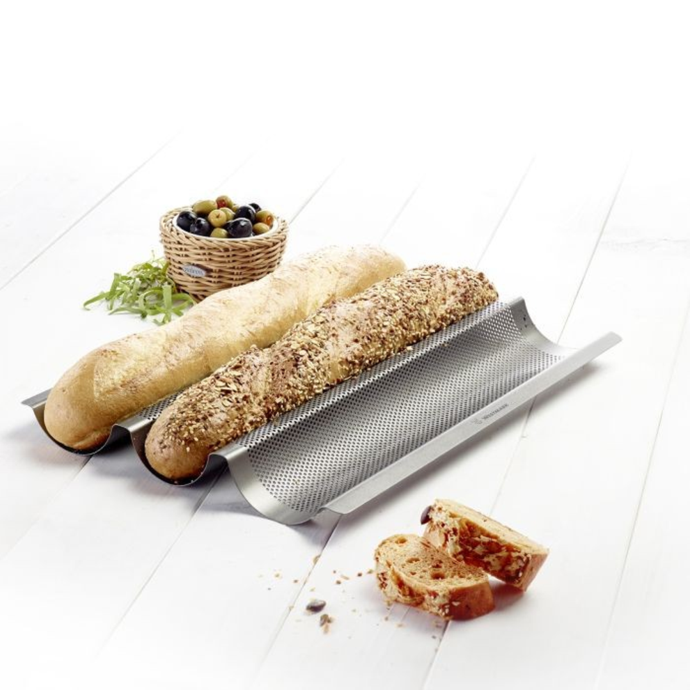 Westmark - 3-baguette baking pan LONG »ear of corn«