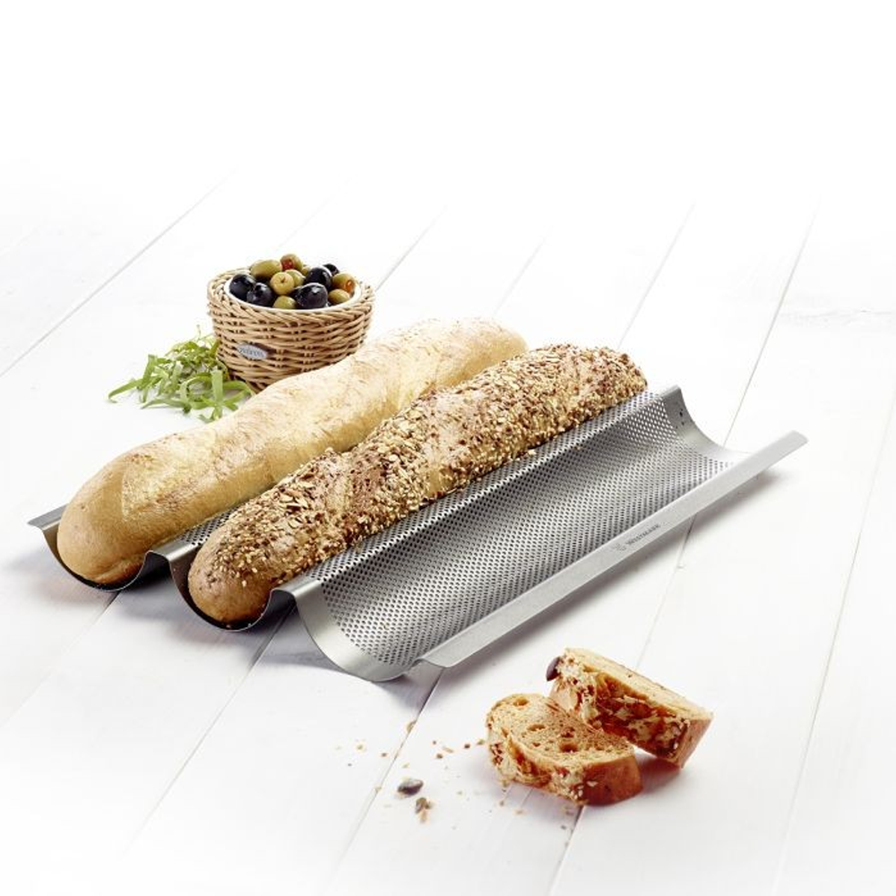 Westmark - 3-baguette baking pan LONG »ear of corn« Westmark - 3-baguette baking pan LONG »ear of corn«