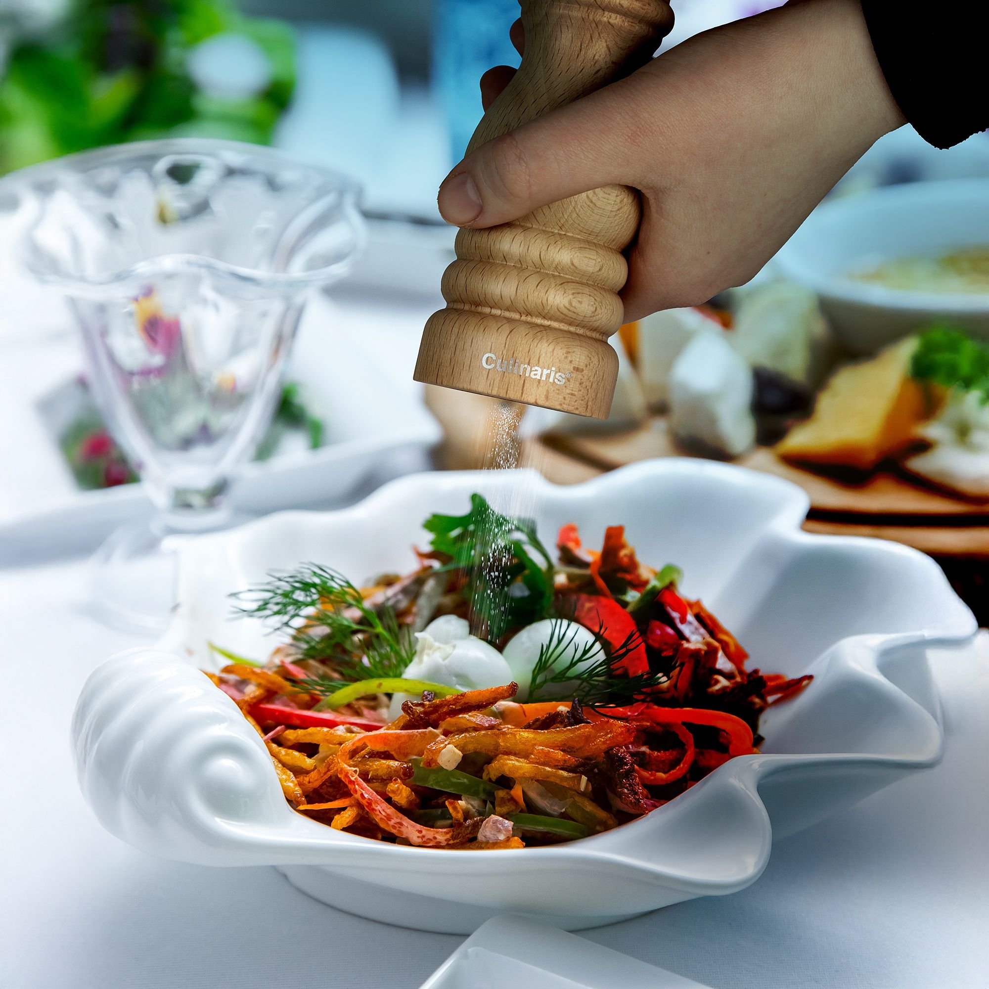 Salt mill - Molina - 18 cm - Beech wood | Culinaris Salt mill - Molina - 18 cm - Beech wood | Culinaris