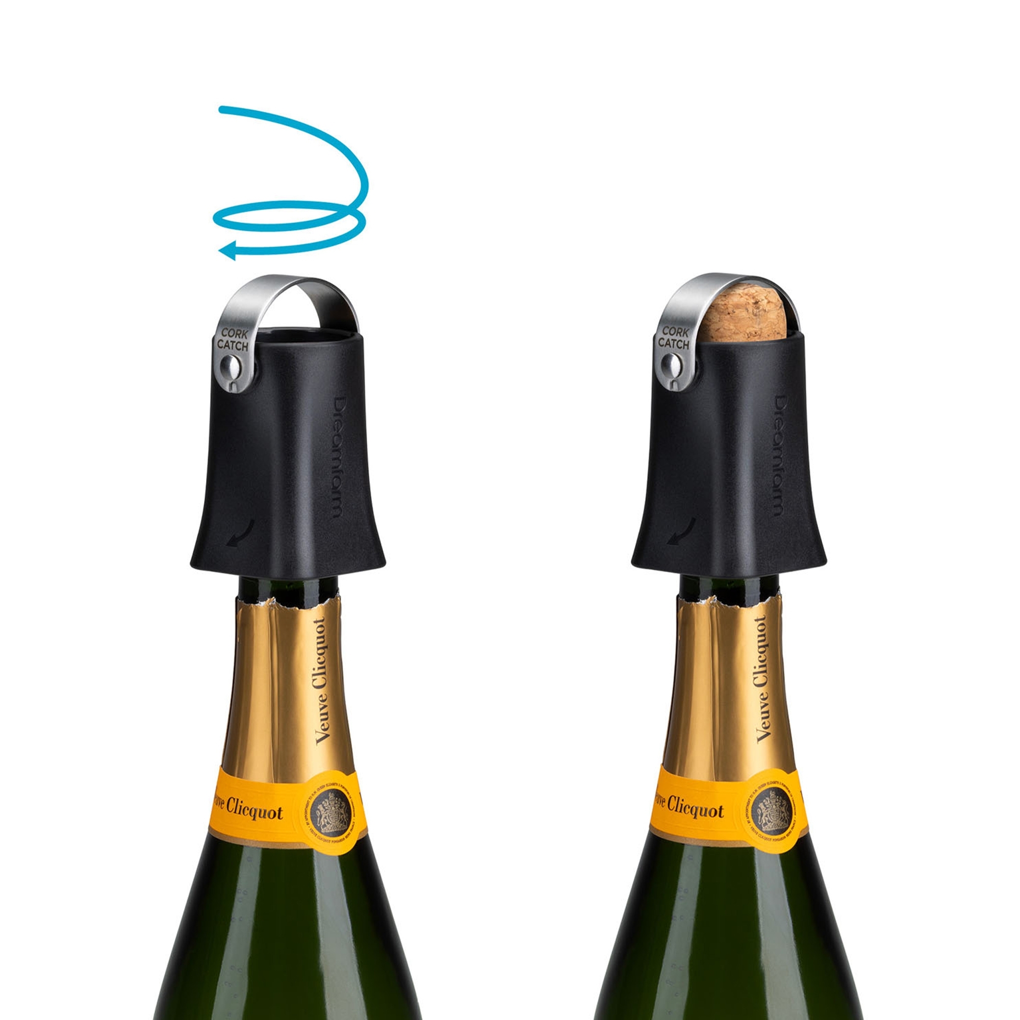 Dreamfarm - Champop - Champagne bottle opener - black
