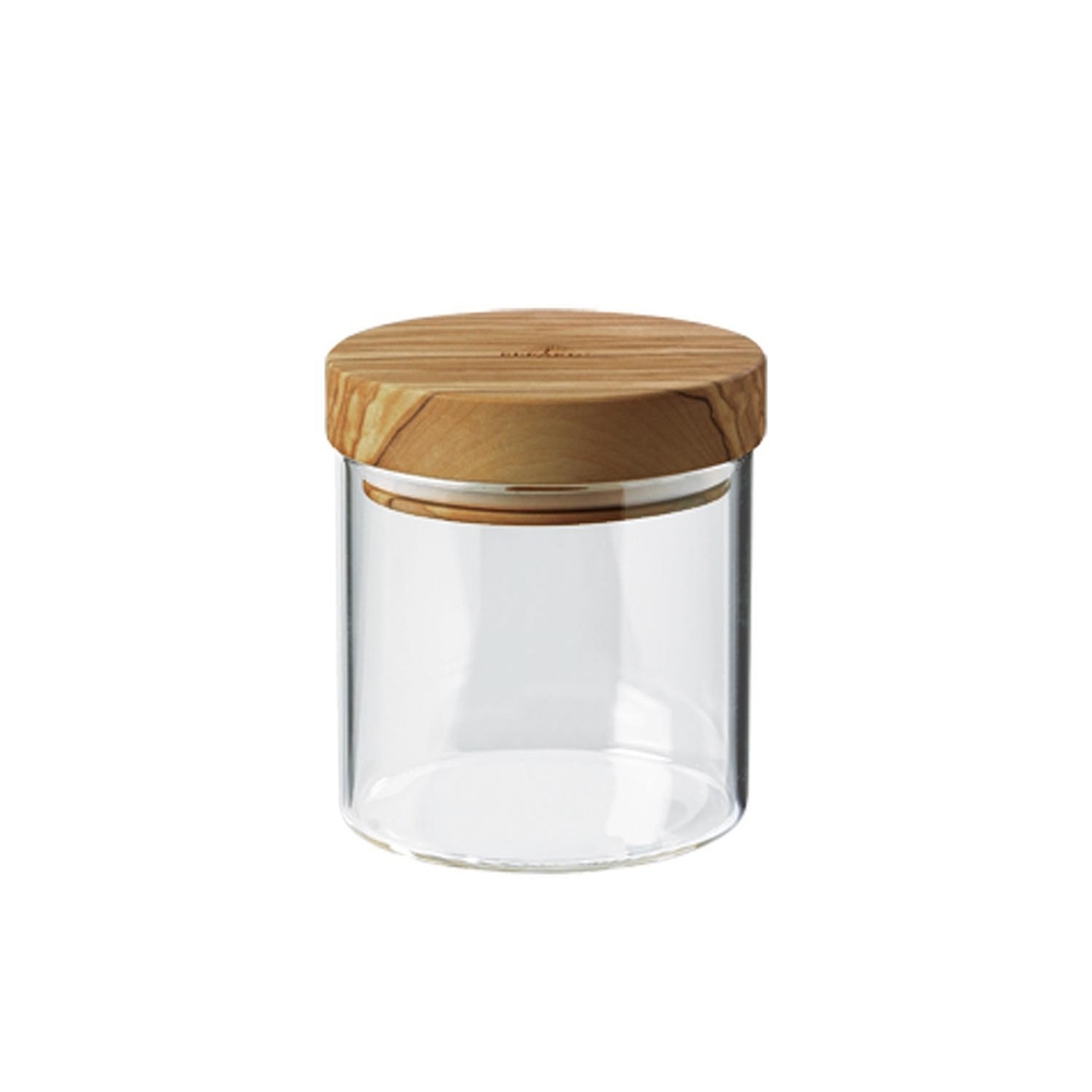 Berard container glass olive wood lid 400ml Berard container glass olive wood lid 400ml