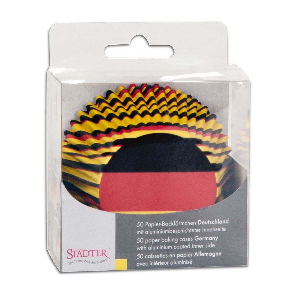Städter - Papierbackform - ø 50 x 35 mm - 50 Stück - verschieden Muster Städter - Papierbackform - ø 50 x 35 mm - 50 Stück - verschieden Muster