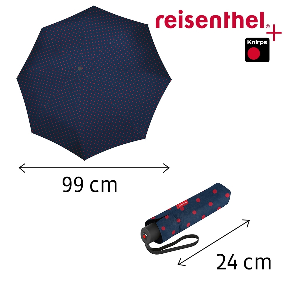 reisenthel - umbrella pocket classic - mixed dots red