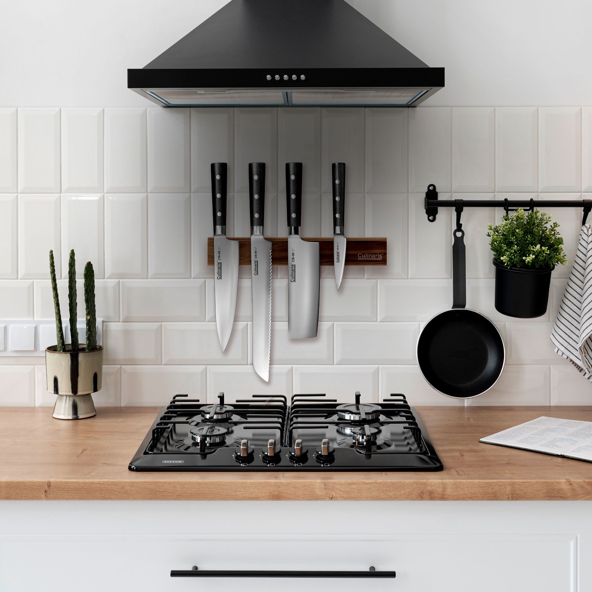 Santoku + Schälmesser + Allzweckmesser - Black Serie - 3-tlg. | Culinaris Santoku + Schälmesser + Allzweckmesser - Black Serie - 3-tlg. | Culinaris