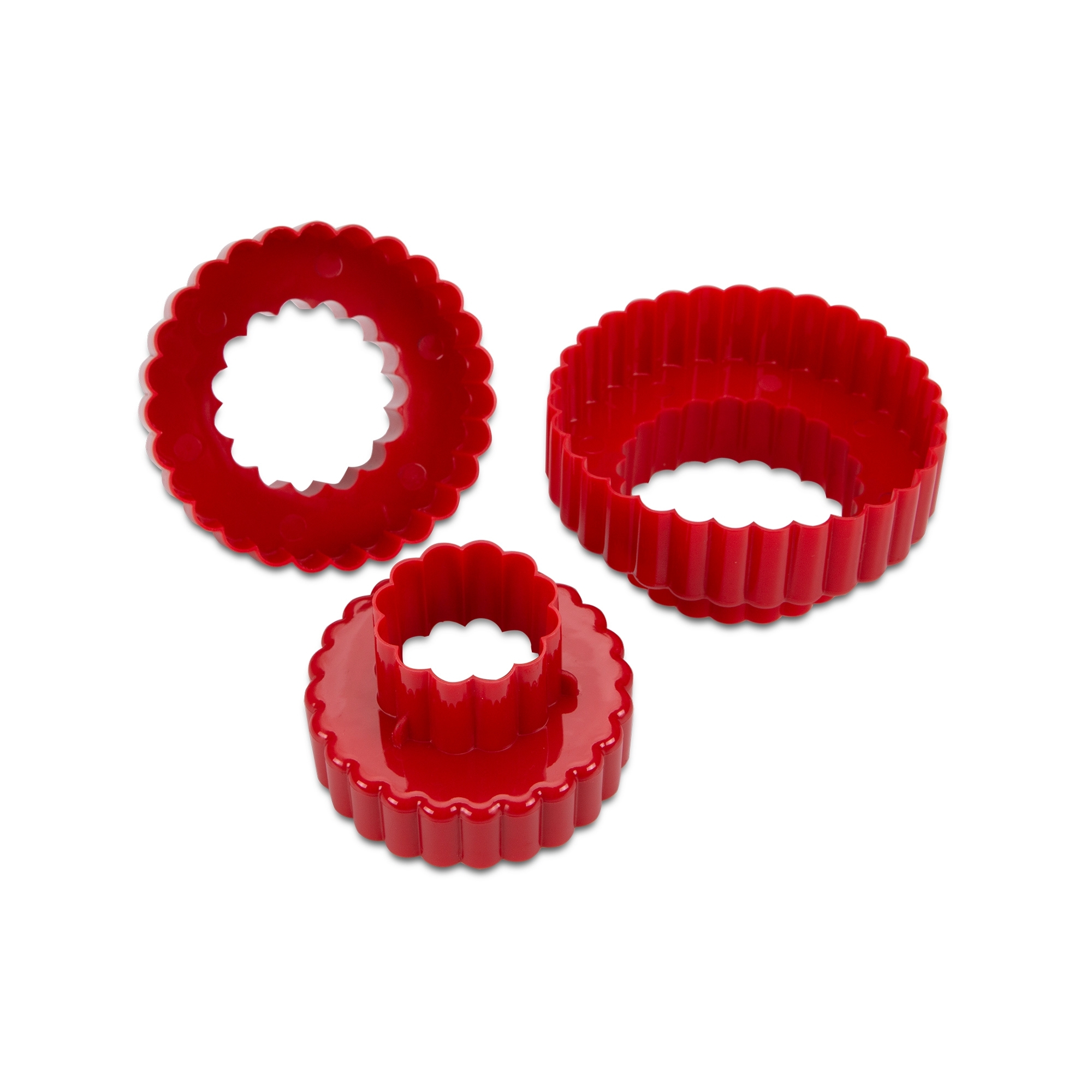 Städter - Cookie cutter round corrugated - Set 3 pcs.