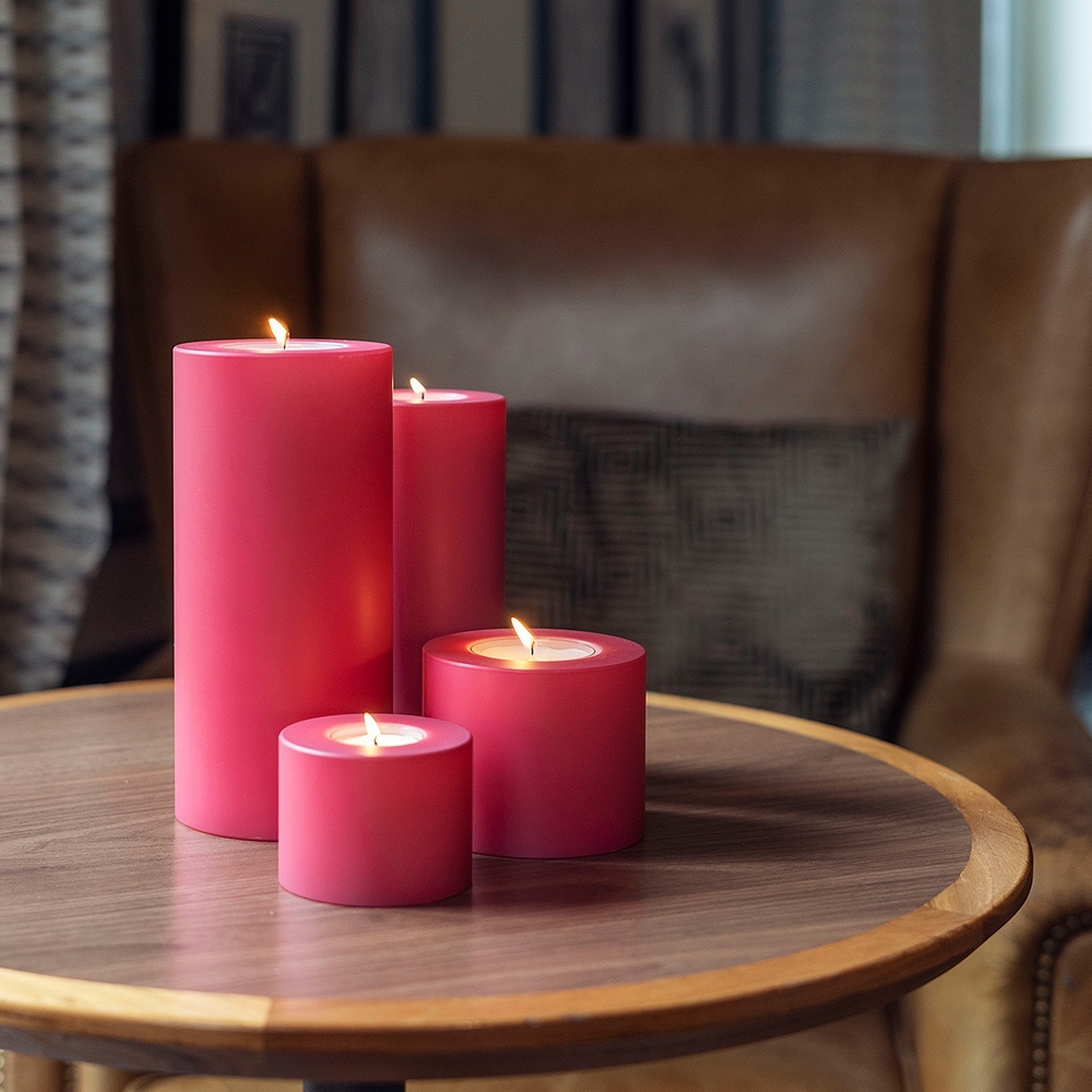 Qult Farluce Trend - Tealight Candle Holder - Magenta Red