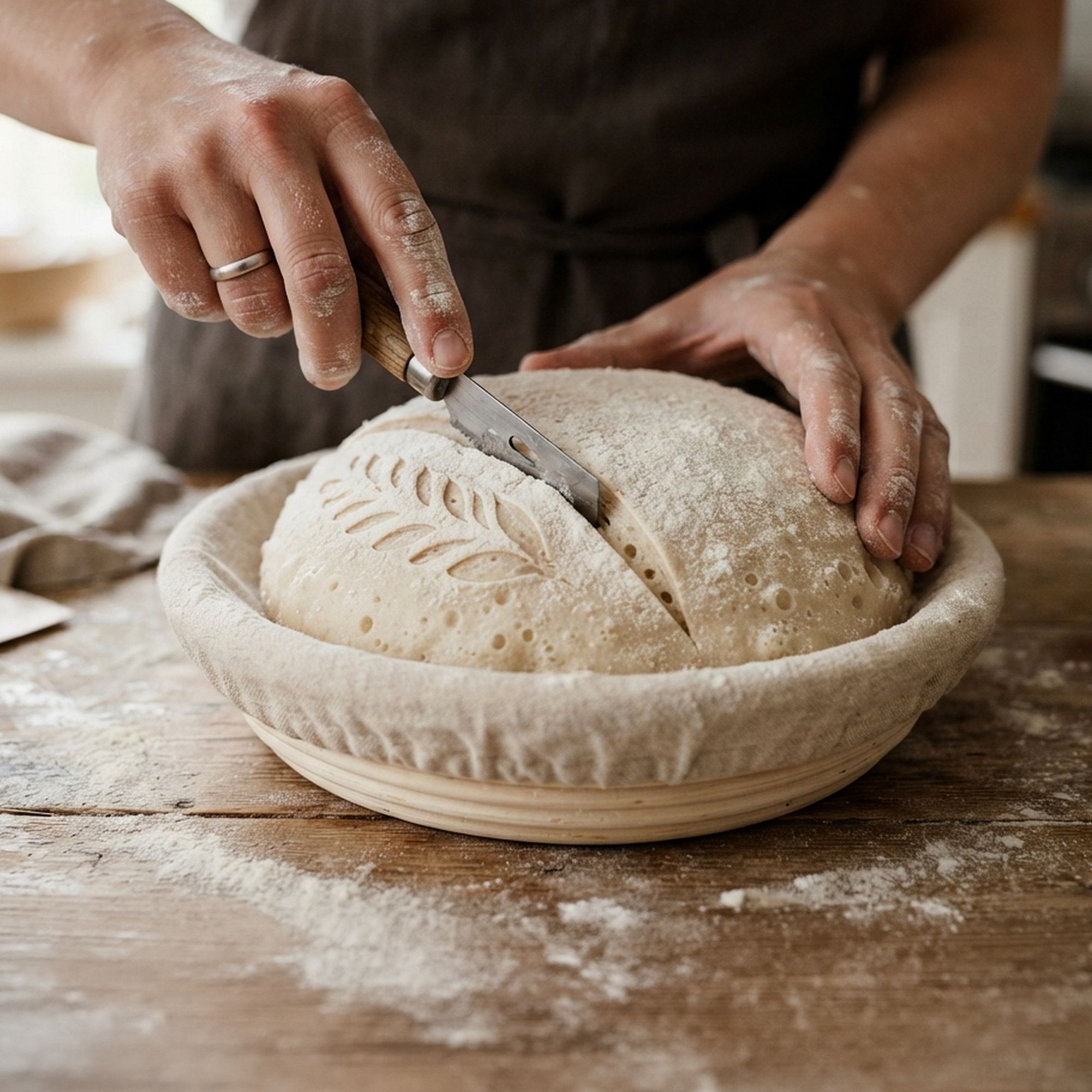 Proofing Basket round with liner - PADEIRO - 26 cm | Culinaris