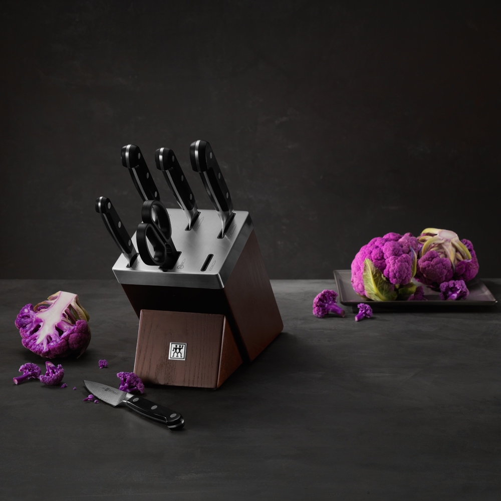 Zwilling - Pro self-sharpening 7-piece knife block, brown Zwilling - Pro self-sharpening 7-piece knife block, brown