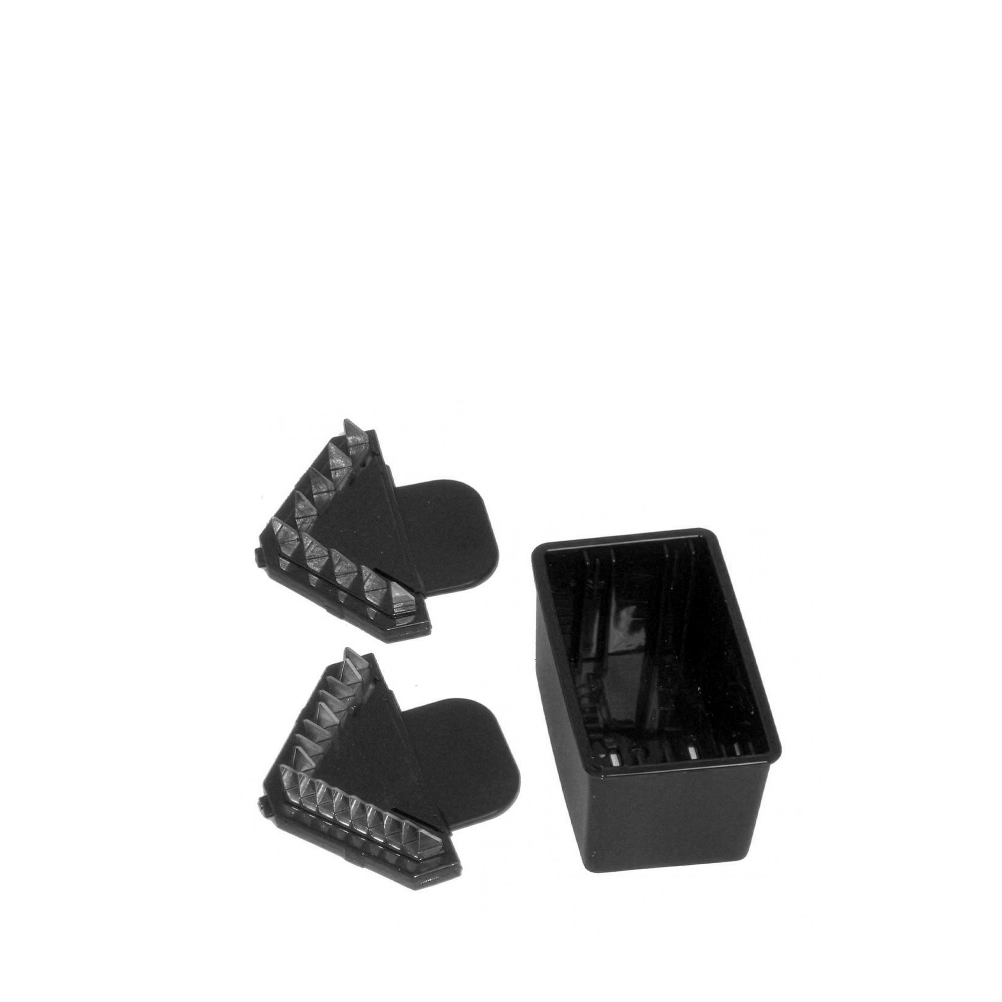 Protective caps and black plastic end cap