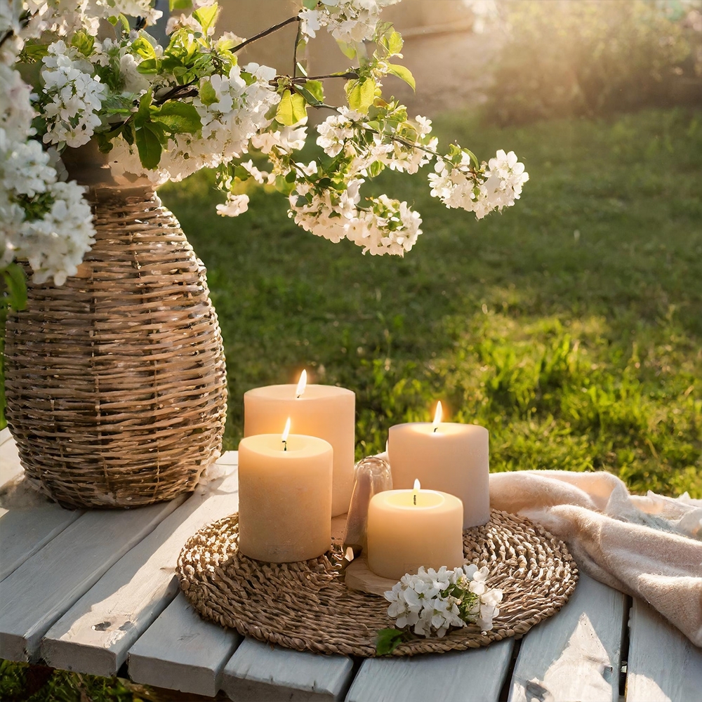 Qult Farluce Trend - Tealight Candle Holder Ø 12 cm; H 35 cm