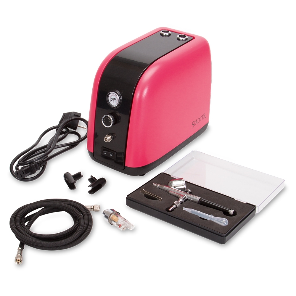 Städter - Airbrush-Kompressor -Set 10-teilig Städter - Airbrush-Kompressor -Set 10-teilig